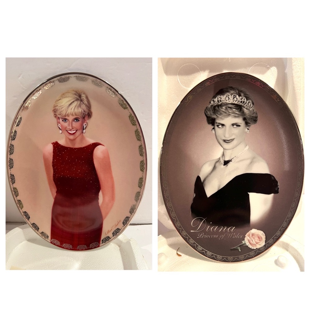 Two VTG Forever Our Princess ~ Princess Diana Collectors Plates